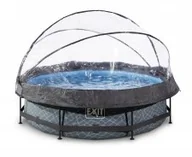 Baseny ogrodowe - Exit Exit Stone szary okrągły 360 cm - miniaturka - grafika 1
