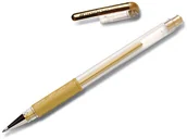 Pióra kulkowe - Hama Żelowy Hybrid Gel Grip Creative Pen 1901 Srebrny 1901 - miniaturka - grafika 1