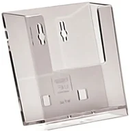 Systemy ekspozycyjne i znaki informacyjne - Taymar taymar wpa6 stojak na prospekty odłączane/montaż na ścianie A6, format pionowy stojak na prospekty WPA6 - miniaturka - grafika 1