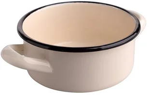 Lumarko Lumarko Rondel emaliowany 0,8l śr.14cm wys.6,4cm krem 02050021207 Alt - Garnki - miniaturka - grafika 2