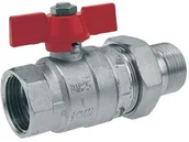 Akcesoria grzewcze - Ferro Zawór kulowy ze śrubunkiem 1"" standard HAO155 - miniaturka - grafika 1