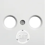 Gniazdka elektryczne - Lumina 2 Płytka czołowa Rtv-sat, biała (WL6310) - miniaturka - grafika 1