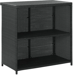 vidaXL 3-częściowy zestaw mebli barowych, polirattan, czarny 313471 - Stoły z krzesłami vidaXL 3-częściowy zestaw mebli barowych, polirattan, czarny 313471 - Stoły z krzesłami - miniaturka - grafika 6