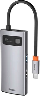 Baseus Hub 4w1 Metal Gleam Series USB-C do USB 3.0 + USB 2.0 + HDMI + USB-C PD 10088X23 - Adaptery i przejściówki - miniaturka - grafika 5