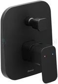 Baterie podtynkowe - Ravak 10° bateria wannowo-prysznicowa podtynkowa czarny X070156 - miniaturka - grafika 1