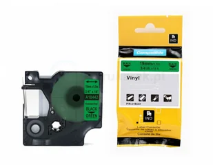 DYMO strefadrukarek.pl Taśma 18442 winylowa 19mm x 5.5m zielona czarny nadruk - zamiennik | OSZCZĘDZAJ DO 80% - ZADZWOŃ! 730811399 PROMOCJA! RH-18442 - Dodatki do drukarek i skanerów - miniaturka - grafika 3