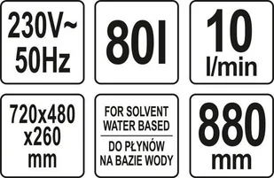 YATO MYJKA WARSZTATOWA 80L YT-55808 - Pozostałe wyposażenie warsztatu - miniaturka - grafika 5