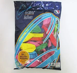 Gemar Balloons Balony 12" Pastel GEMAR mix 50 szt G110/80/50 - Balony i akcesoria - miniaturka - grafika 2