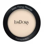 Pudry do twarzy - IsaDora Mat Fixing Powder Transparent 01 Sheer Blonde 9g - miniaturka - grafika 1