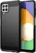Etui i futerały do telefonów - Hurtel Carbon Case elastyczne etui pokrowiec Samsung Galaxy A22 4G czarny - miniaturka - grafika 1