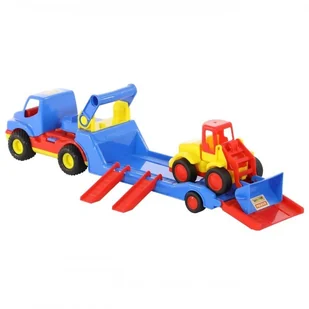 POLESIE Poland ConsTruck ciężarówka + "Basics", ładowarka (w siatce) - Samochody i pojazdy dla dzieci - miniaturka - grafika 3