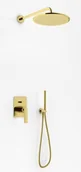 Zestawy prysznicowe - Kohlman Experience Gold zestaw prysznicowy złoty połysk QW210EGDR30 | - miniaturka - grafika 1