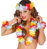 Dodatki do strojów karnawałowych - GU Zestaw - komplet hawajski kolorowy - 4 częściowy GU18507 - miniaturka - grafika 1