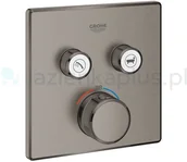 Baterie podtynkowe - Grohe Grohtherm SmartControl bateria wannowo-prysznicowa podtynkowa grafit 29124AL0 - miniaturka - grafika 1