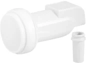 Akcesoria TV-SAT - Goobay SAT Universal Single 0.1dB konwerter LNB 10,6 - 12,75 GHz Biały - miniaturka - grafika 1