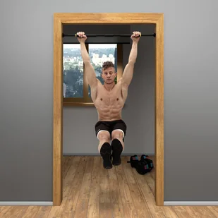 HMS Stalowy drążek treningowy rozporowy DD201 HMS Premium 17-45-031 - Poręcze i drążki do podciągania - miniaturka - grafika 9