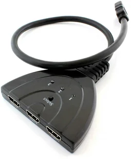 Switch 3X Hdmi Przełącznik Rozdzielacz Full Hd - Adaptery i przejściówki - miniaturka - grafika 2