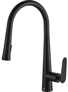 Laveo " Bateria zlewozmywakowa NALDA stojąca z wyciąganą wylewką ""U"" czarna BAY_769D" - Baterie kuchenne - miniaturka - grafika 5