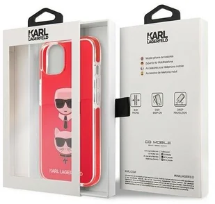 Karl Lagerfeld KLHCP13STPE2TR iPhone 13 mini 5,4" hardcase czerwony/red Karl&Choupette Head KF000968 - Etui i futerały do telefonów - miniaturka - grafika 8