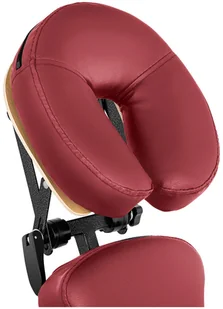 Physa Składane krzesło do masażu MONTPELLIER RED czerowne - Stoły i łóżka do masażu - miniaturka - grafika 4