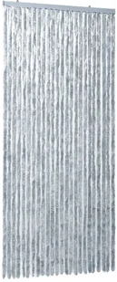 VidaXL Zasłona na owady, szarość i biel, 100x220 cm, szenil 284281 VidaXL - Moskitiery - miniaturka - grafika 8