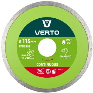Verto Tarcza diamentowa 115mm, pełna, , 61H3T1 - Materiały ścierne - miniaturka - grafika 3