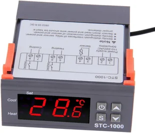 Termostat Elektroniczny Regulator Temperatury 230V - Akcesoria grzewcze - miniaturka - grafika 2