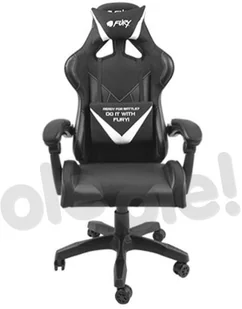 Fotel biurowy, krzesło biurowe Natec Fotel dla graczy Fury Avenger L Czarno-biały NFF-1711 - Fotele i krzesła biurowe - miniaturka - grafika 3