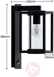Lucande Lucande Ferda sensor kinkiet zewnętrzny - Lampy ogrodowe - miniaturka - grafika 3