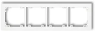 Klawisze i ramki - Karlik Ramka poczwórna DECO Biały 25DR-4 - miniaturka - grafika 1