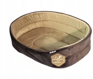 Legowiska dla psów - Brown Legowisko Kojec Dla Psa Patchy 55x38 cm - miniaturka - grafika 1