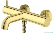 Baterie wannowe i prysznicowe - Kohlman Axel Gold bateria wannowa z termostatem złoty połysk QW710AGD | - miniaturka - grafika 1