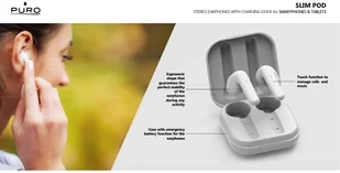 Puro SLIM POD białe - Słuchawki - miniaturka - grafika 7