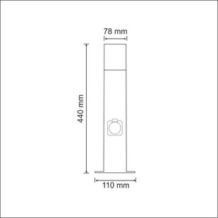 Polux Lampa ogrodowa aluminiowa 307323 z serii NEW YORK - Lampy ogrodowe - miniaturka - grafika 8