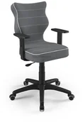 Fotele i krzesła biurowe - Entelo Dobre Krzesło obrotowe DUO nr 5 - podstawa czarna - miniaturka - grafika 1