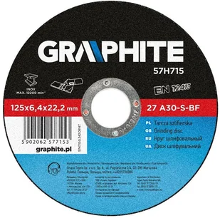 Graphite do metalu 125x6,4x22mm 57H715 - Materiały ścierne - miniaturka - grafika 2