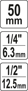 Yato ADAPTER UDAROWY DO BITÓW 1/2-1/4 - Klucze i nasadki Yato ADAPTER UDAROWY DO BITÓW 1/2-1/4 - Klucze i nasadki - miniaturka - grafika 5