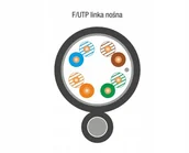 Kable miedziane - ALANTEC Kabel skrętka Ftp kat.5e zewn. linka nośna - miniaturka - grafika 1