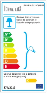 IDEAL LUX Oczko Sufitowe Blues Fi1 Square Transparente 114019 Wys. 13,0 Kpl = 3 Szt - Lampy sufitowe - miniaturka - grafika 3