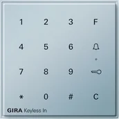 Wyłączniki światła i elektryczne - Gira 260565 Keyless Code klawiatura TX _ 44 (wg Up), Alu 260565 - miniaturka - grafika 1