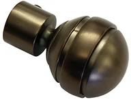 Karnisze - Gardinia 31377 główka/kula końcówka do karniszy, seria Chicago, średnica 20 MM, brąz 31377 - miniaturka - grafika 1