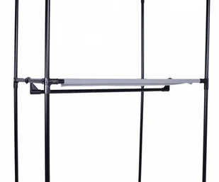 Szafa tekstylna z półką Fela - szary FELA SZARA - Szafy - miniaturka - grafika 8