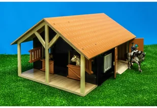 Van Manen Veenendaal B.V. Kids Globe Stajnia z 2 boksami i 1 warsztatem, 1:24, 610167 - Figurki dla dzieci - miniaturka - grafika 2