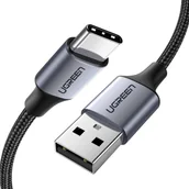Kable USB - UGREEN kabel przewód USB - USB Typ C Quick Charge 3.0 3A 2m szary (60128) - miniaturka - grafika 1