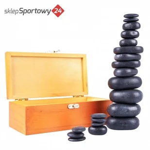 inSPORTline Kamienie bazaltowe z lawy wulkanicznej inSPORTline Basalt Stone - 20 szt. - Pozostałe akcesoria do kąpieli i SPA - miniaturka - grafika 2