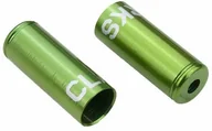 Części rowerowe - Clark''s Końcówki pancerza przerzutki Clarks 4mm CNC aluminium zielone CP-G-01-DP 115025 - miniaturka - grafika 1