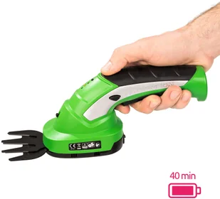 tectake Podkaszarka nożowa akumulatorowa + 2 noże + rączka teleskopowa - zielony 401542 - Nożyce i sekatory tectake Podkaszarka nożowa akumulatorowa + 2 noże + rączka teleskopowa - zielony 401542 - Nożyce i sekatory - miniaturka - grafika 7