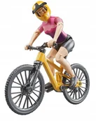 Samochody i pojazdy dla dzieci - Bruder 63110 Figurka kolarza z rowerem kolarzówka - miniaturka - grafika 1