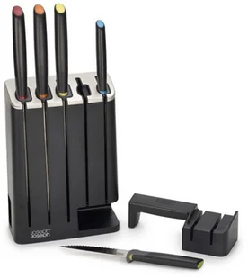 Joseph Joseph Zestaw 5 noży w bloku z ostrzałką Elevate 10537 - Noże kuchenne - miniaturka - grafika 2