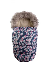 MATEX Śpiwór VENUS+mufka [TB0308_V9]flamingi - Śpiworki dla dzieci - miniaturka - grafika 2